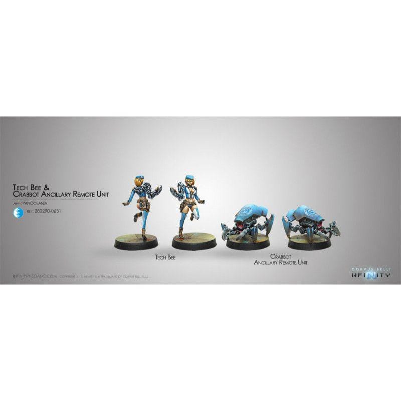 Corvus Belli Miniatures Infinity - PanOceania - Tech Bee & Crabbot Ancilliary Remote Unit (Blister)