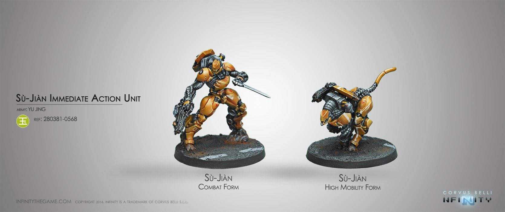 Corvus Belli Miniatures Infinity - Yu Jing - Su-Jian Immediate Action Unit (Boxed)