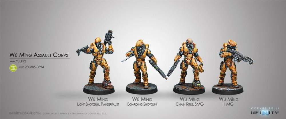 Corvus Belli Miniatures Infinity - Yu Jing - Wu Ming Assault Corps (Boxed)