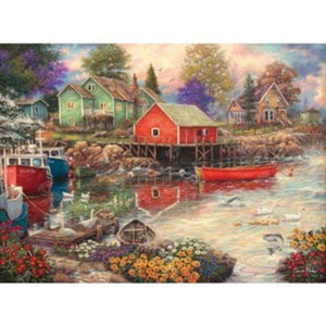 Crown & Andrews Jigsaws The World's Most Beautiful - Quiet Cove (1000pc) Chuck Pinson