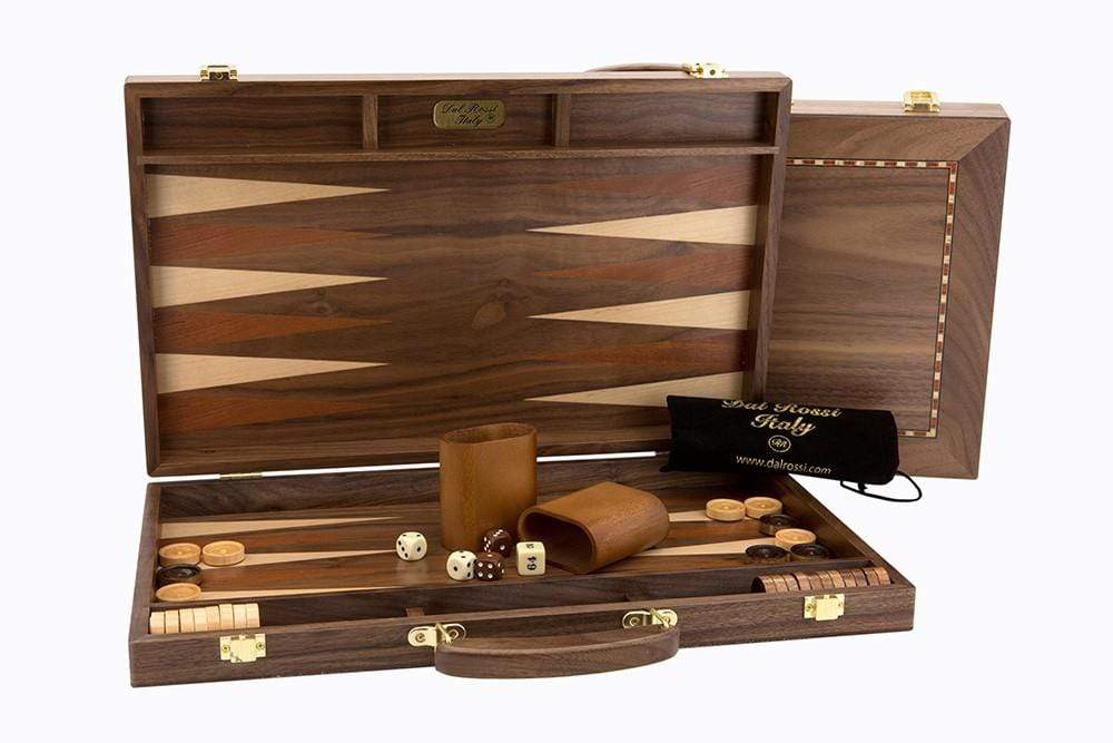 Dal Rossi Classic Games Backgammon - 15" Walnut (Dal Rossi)