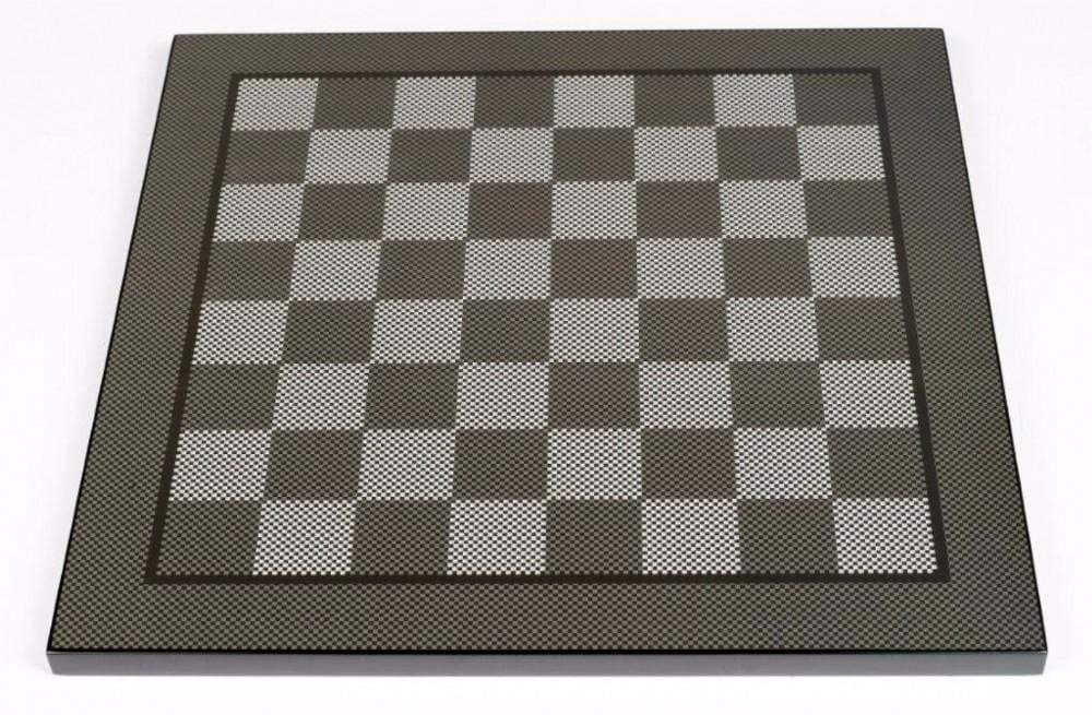 Dal Rossi Classic Games Chess Board - 50cm Carbon Fibre (Dal Rossi)