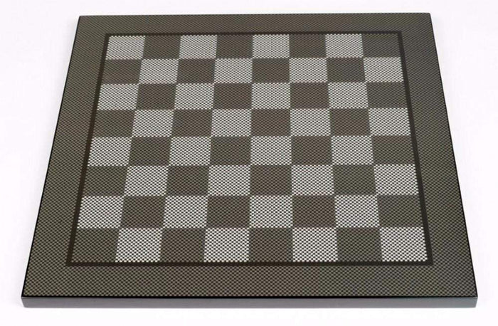 Chess Board - 50cm Carbon Fibre (Dal Rossi)