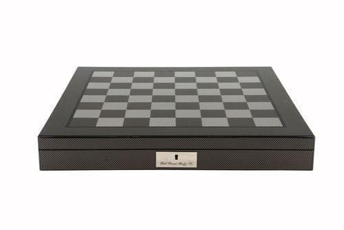 Chess Board - Figurebox Carbon Fibre Shiny 50cm (Dal Rossi)