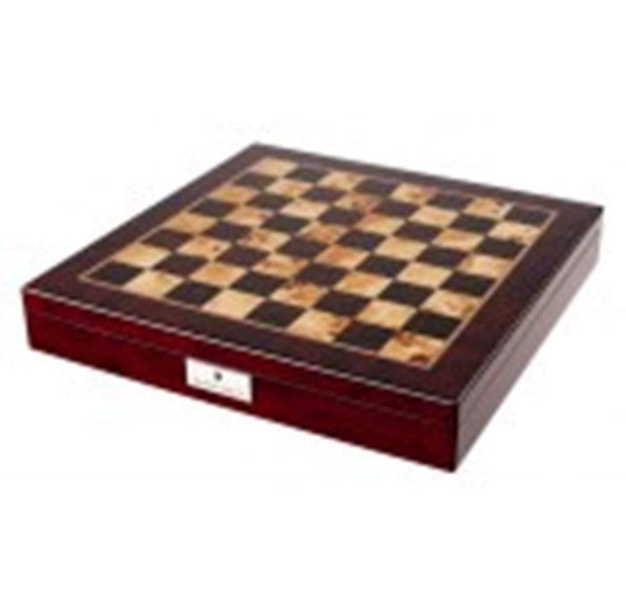 Chess Board - Figurebox Mahogany 20" (Dal Rossi)
