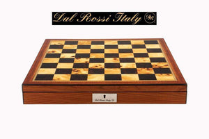 Dal Rossi Classic Games Chess Board - Figurebox Walnut Shiny 50cm (Dal Rossi)