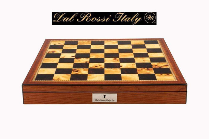 Chess Board - Figurebox Walnut Shiny 50cm (Dal Rossi)