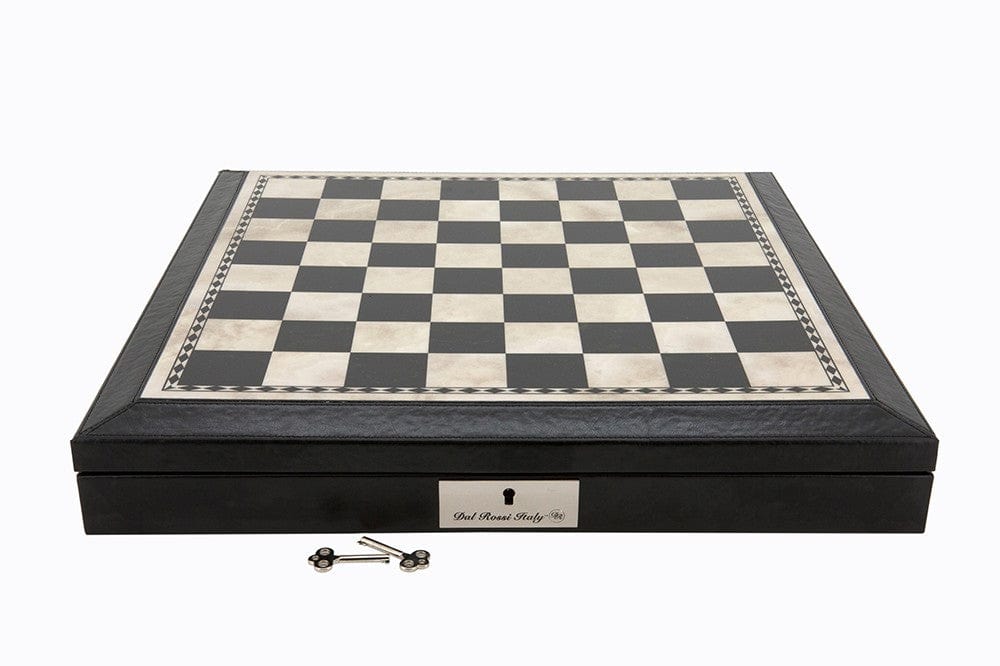 Dal Rossi Classic Games Chess Board - Leather Edge Black (Dal Rossi)