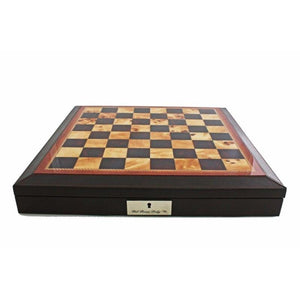Dal Rossi Classic Games Chess Board - Leather Edge Brown (Dal Rossi)