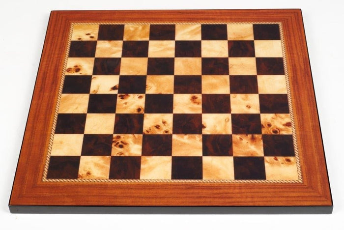 Chess Board - Walnut Shiny 50cm (Dal Rossi)