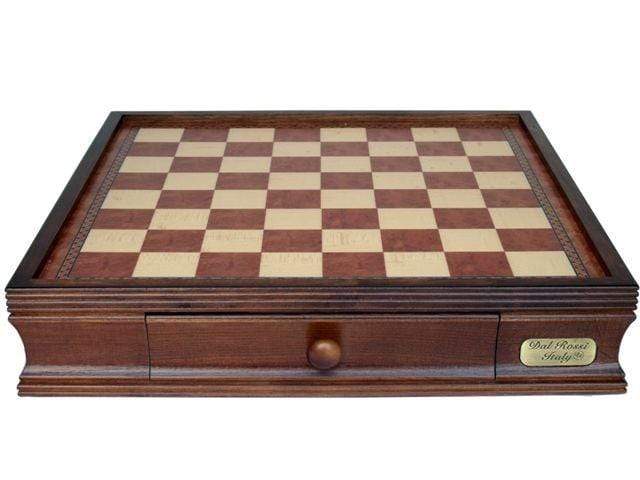 Chess Board - Wood with Drawers 20" (Dal Rossi)