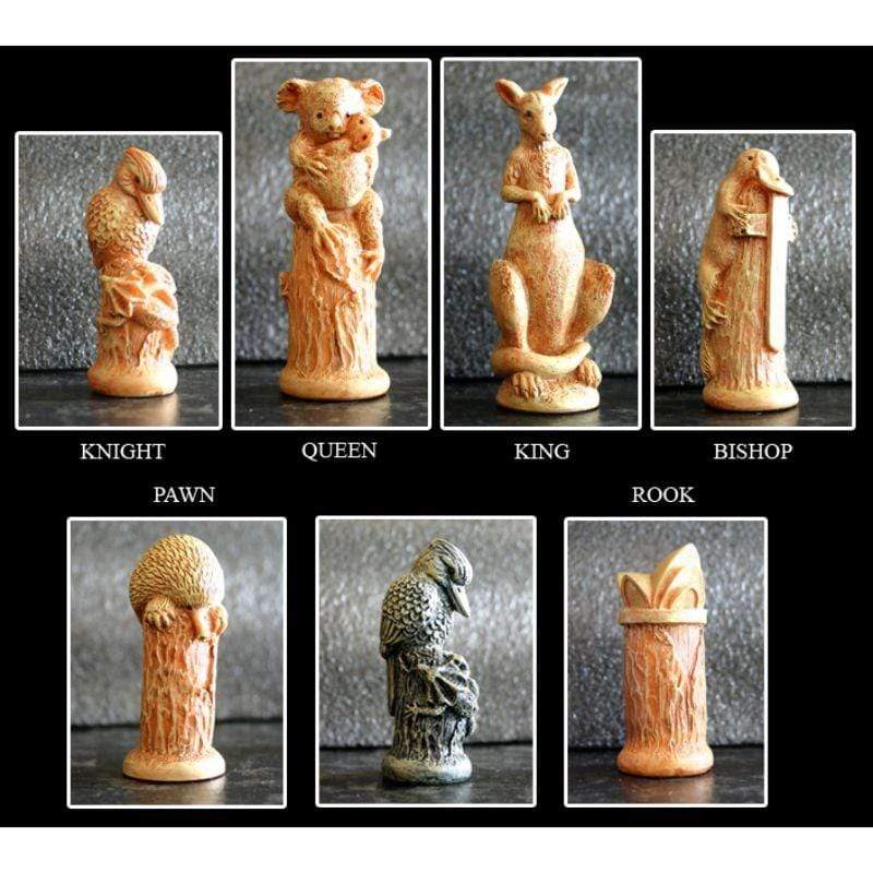 Dal Rossi Classic Games Chess Men - Australiana (Resin) (Dal Rossi)