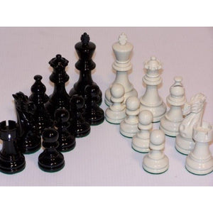 Dal Rossi Classic Games Chess Men - Black/White 85mm (Dal Rossi)