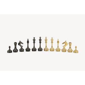 Dal Rossi Classic Games Chess Men - Brass Cap Staunton (Dal Rossi)