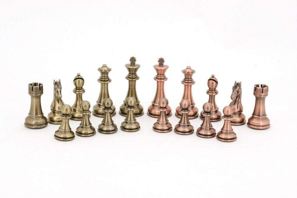 Dal Rossi Classic Games Chess Men - Bronze and Copper 110mm Dal Rossi