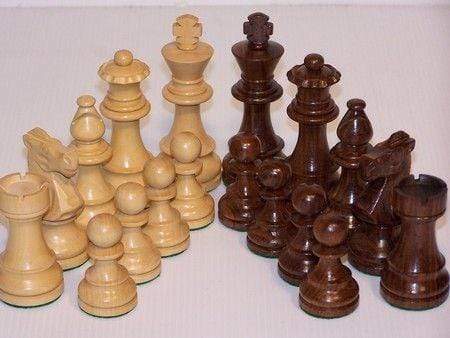 Chess Men - Sheesham / Boxwood 95mm (Dal Rossi)