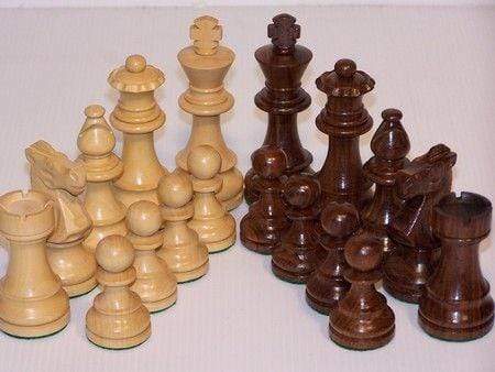 Chess Men - Sheesham / Boxwood 95mm (Dal Rossi)
