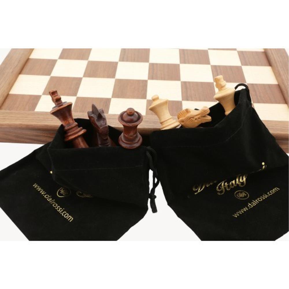 Dal Rossi Classic Games Chess Set - Walnut Folding 44cm - 90mm Pieces (Dal Rossi)
