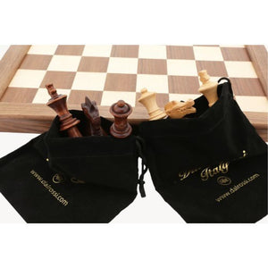 Dal Rossi Classic Games Chess Set - Walnut Folding 44cm - 90mm Pieces (Dal Rossi)
