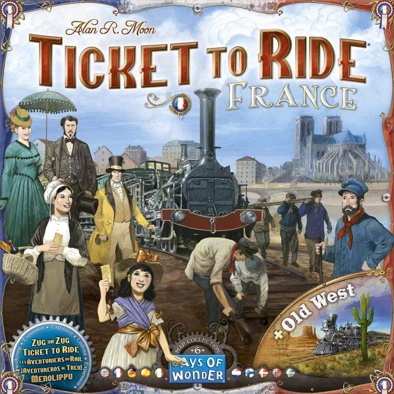 Days of Wonder Board & Card Games Ticket to Ride - France & Old West Map Expansion
