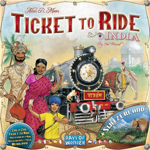 Days of Wonder Board & Card Games Ticket to Ride - India & Switzerland Map Expansion