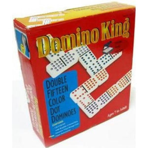 Domino King Classic Games Dominoes - Double 15 Coloured Dots (Domino King)