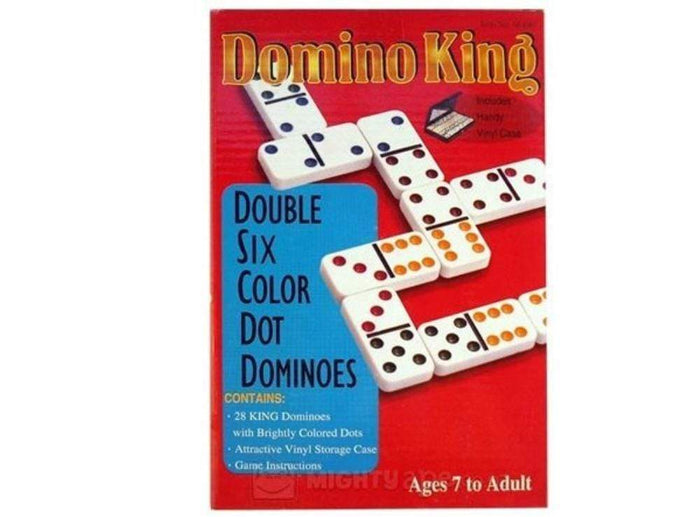 Dominoes - Double 6 Colour Dots (Domino King)