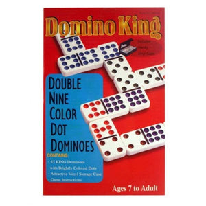 Domino King Classic Games Dominoes - Double 9 Colour Dots (Domino King)