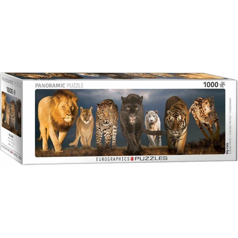 Eurographics Jigsaws Big Cats (1000pc) Panoramic Eurographics