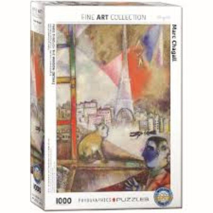 Chagall - Paris Through The Window (1000pc) Eurographics