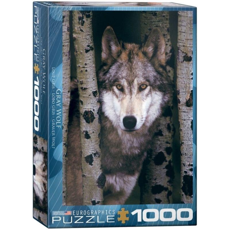 Eurographics Jigsaws Gray Wolf (1000pc) Eurographics