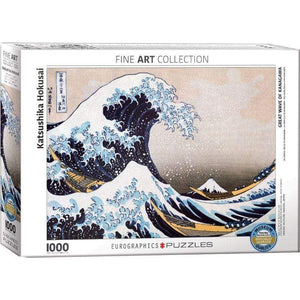 Eurographics Jigsaws Great Wave of Kanagawa - Hokusai - Fine Art Collection (1000pc) Eurographics