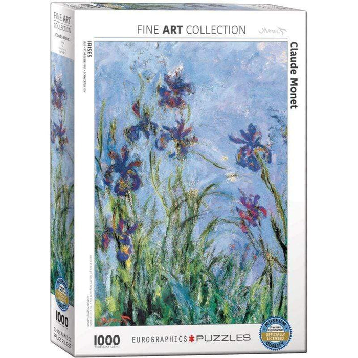 Irises - Monet - Fine Art Collection (1000pc) Eurographics