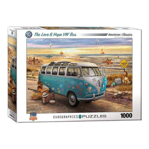 Eurographics Jigsaws Love & Hope VW Bus (1000pc) Eurographics