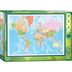 Eurographics Jigsaws Map of the World V2 (1000pc) Eurographics