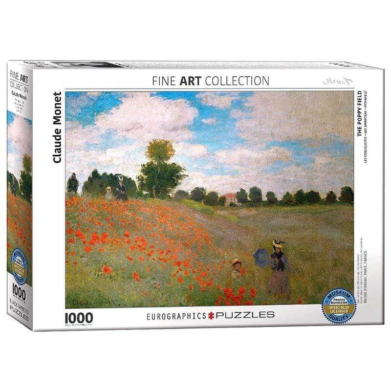 Eurographics Jigsaws Monet - Poppy Field (1000pc) Eurographics