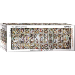 Eurographics Jigsaws Sistine Chapel Ceiling - Michelangelo - Fine Art Panoramic (1000pc) Eurographics