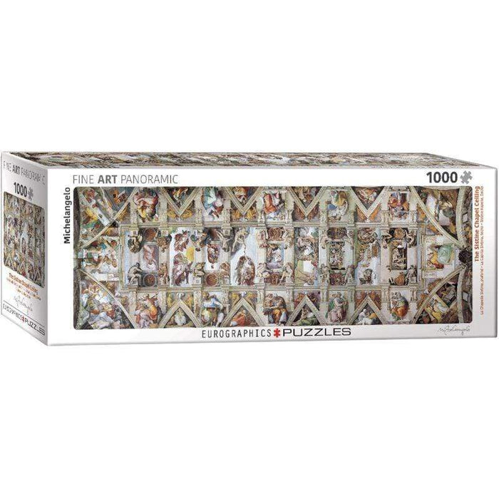 Sistine Chapel Ceiling - Michelangelo - Fine Art Panoramic (1000pc) Eurographics