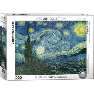 Eurographics Jigsaws Starry Night - Van Gogh - Fine Art Collection (1000pc) Eurographics