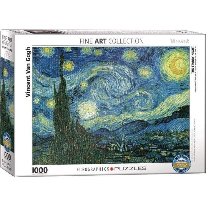 Starry Night - Van Gogh - Fine Art Collection (1000pc) Eurographics