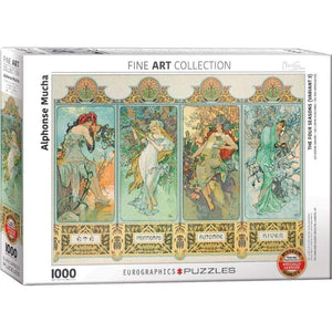 Eurographics Jigsaws The Four Seasons - Mucha - Fine Art Collection (1000pc) Eurographics
