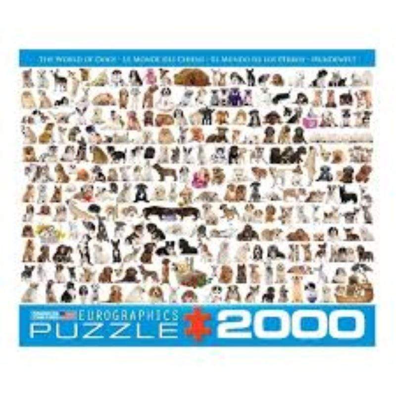 Eurographics Jigsaws The World Of Dogs (2000pc) Eurographics