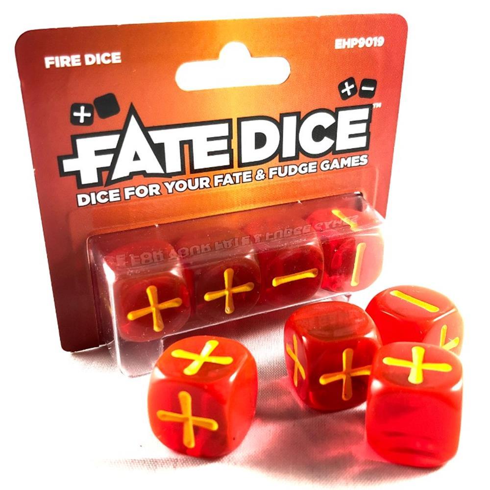 Evil Hat Productions Dice Dice - Fate Dice - Fire (4)