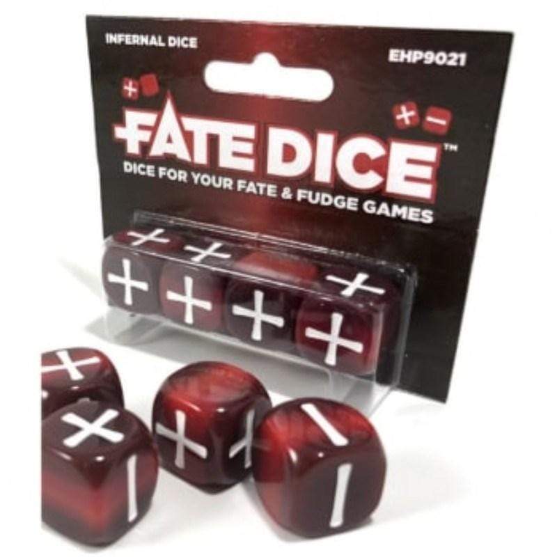 Evil Hat Productions Dice Dice - Fate Dice - Infernal (4)