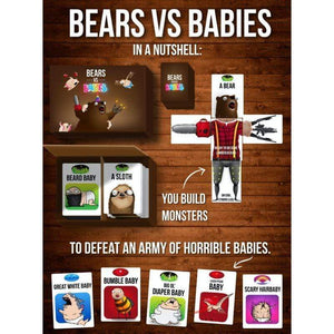Exploding Kittens Board & Card Games Bears vs Babies
