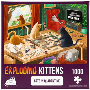 Exploding Kittens Jigsaws Exploding Kittens Puzzle - Cats In Quarantine (1000pc)
