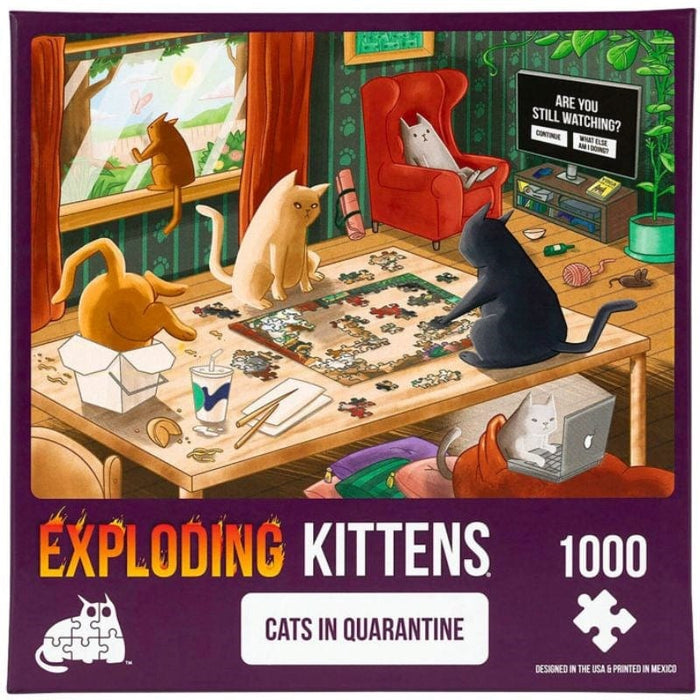 Exploding Kittens Puzzle - Cats In Quarantine (1000pc)