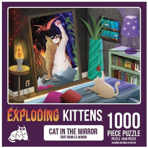 Exploding Kittens Jigsaws Exploding Kittens Puzzle - Cats in the Mirror (1000pc)