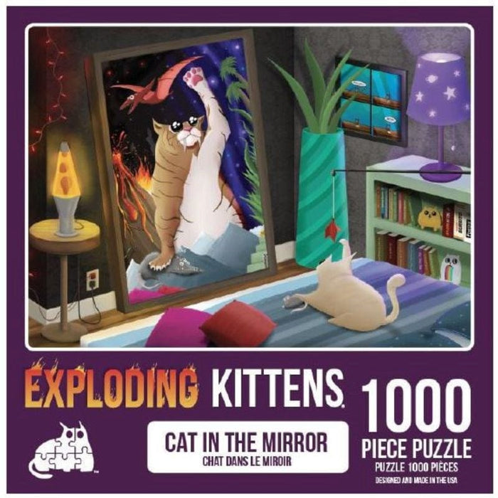 Exploding Kittens Puzzle - Cats in the Mirror (1000pc)