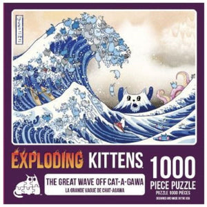 Exploding Kittens Jigsaws Exploding Kittens Puzzle - Great Wave Off Cat-A-Gawa (1000pc)